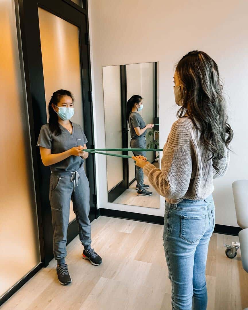 Physiotherapy Treatment Plan with bands